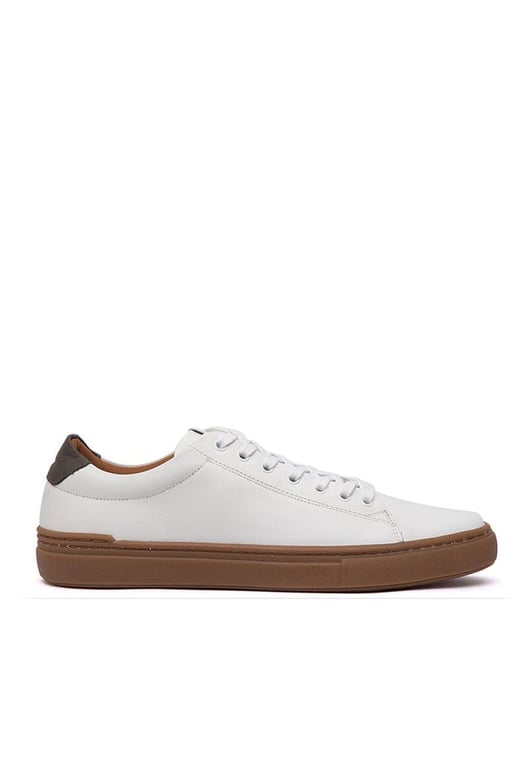 Zapatilla Hombre De Cuero Lilo Blanco C3