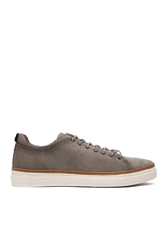Zapatilla Hombre De Cuero Julio Gris C2.