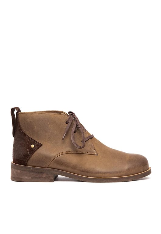 Botin Hombre De Cuero Escuti Cafe C9.