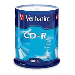 VERBATIM - Pack Cds Grabables Disco 100u Cd-r 700 Mb 80 Minuto