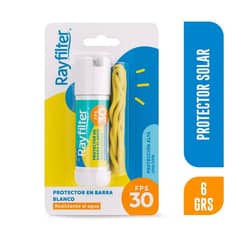 RAYFILTER - Protector Solar En Barra BLANCO FPS 30