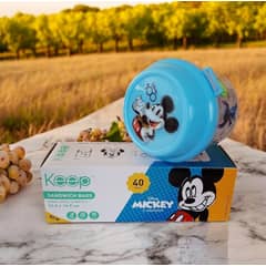TITANIO - PORTA SNACK 280ML DISNEY 100 AÑOS + 40 PCS BOLSAS SANDWICH BAGS