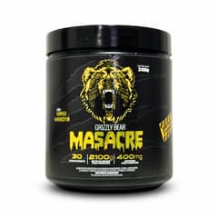 GRIZZLY - PRE ENTRENO MASACRE 240GR 30 SERVICIOS MANGO MARACUYA - BEAR