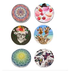 GENERICO - Pack De 6 Toallas Redondas Para Playa De Mandala Con Fleco Mandala 1