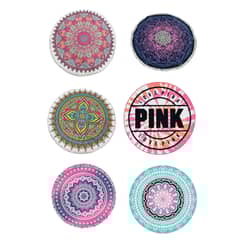 GENERICO - Pack De 6 Toallas Redondas Para Playa De Mandala Con Fleco Mandala 4