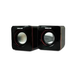 DBLUE - Parlantes Mini Usb 2.0 para Notebook Black