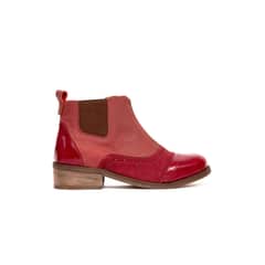 GIANI DAFIRENZE - Botin Mujer De Cuero Diana C2 Burdeo
