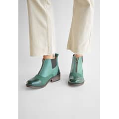 GIANI DAFIRENZE - Botin Mujer De Cuero Diana C3 Verde