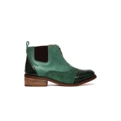 GIANI DAFIRENZE - Botin Mujer De Cuero Diana C3 Verde