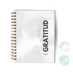 GENERICO - Diario De Gratitud - 90 Días - Diseño Neutro Gris
