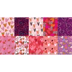 GLAM - Cuaderno Glamtex Univesitario Tdura 100h 7mm Corazones 10u