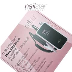 NAIL PRO - Nailstar Torno Portátil Inalámbrico Para Manicure 35.000 RPM