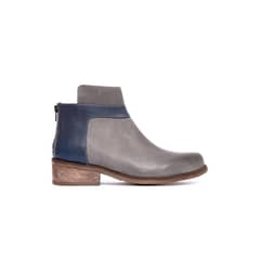 GIANI DAFIRENZE - Botin Mujer De Cuero Antonieta C2 Gris Azul