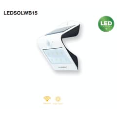 LUMENLUX - Aplique SOLAR Led 1,5W blanco/negro IP65 200lm