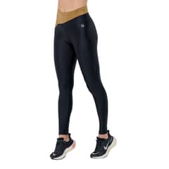 BRO FITWEAR - Legging Fitness Budapest Negro Dorado