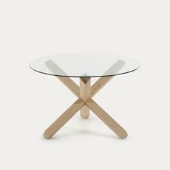 GENERICO - Mesa De Centro Lotus De Vidrio Madera Venhoouse