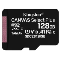 KINGSTON - TARJETA DE MEMORIA MICRO SD 128 GB
