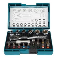 MAKITA - SET PUNTAS Y LLAVE 21 PZAS B-54081 INCL PTAS POZIDRIVE PHILIPS HEXAGONALES TORX Y PLANAS
