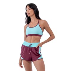 BRO FITWEAR - Top Fitness Pulsar Vino Barolo Azul Agua Marina