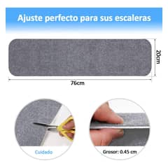 GENERICO - Alfombrillas Antideslizantes para Escaleras, Pack de 5 Unidades