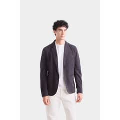 VELEZ - Blazer niger de gamuza para hombre fit semi ajustado