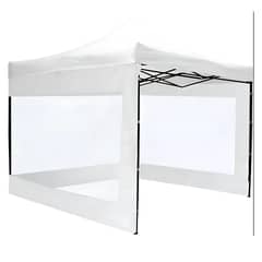 GENERICO - Lateral o Pared Para Toldo Araña 3x3 Transparente Blanco