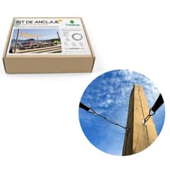 TREETOP - Kit de Anclaje PRO instalación de Vela Sombreadora