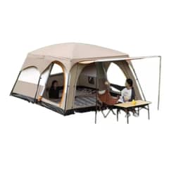HOMER OUTDOOR - Carpa 12 Personas Techo Largo Color Marronclaro Homeroutdoor