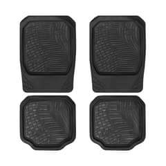 GENERICO - Alfombra Cubre Piso Goma Auto Universal Set 4 Pzs