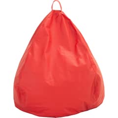GENERICO - Pouf Pera Rojo Eco Cuero 60x50x50 cm Máxima Design