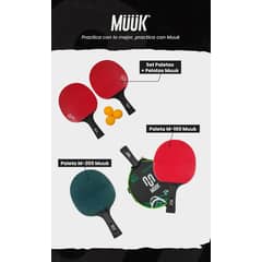 MUUK - Paleta De Ping Pong M200