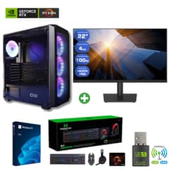 AMD CORP - Pc Gamer AMD Ryzen 5 5500 - 16GB RAM - RTX 3050 - 1TB - Wifi (Monitor 22") P1