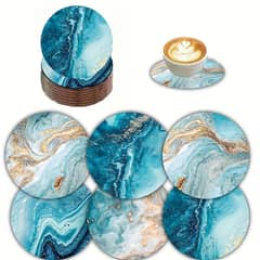 TATEE - Set 6 Posavasos Antimanchas Impermeables Aislamiento térmico