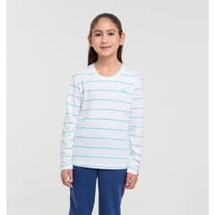 ELLESSE - POLERA NIÑA NARA RAYAS/VERDE