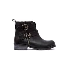 GIANI DAFIRENZE - Botin Mujer De Cuero Sally Negro C1