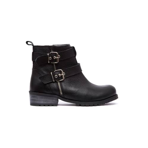 GIANI DAFIRENZE - Botin Mujer De Cuero Sally Negro C1