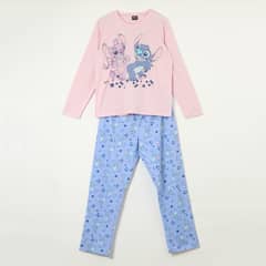 DISNEY - Pijama Mujer Lilo & Stitch Friends Rosado