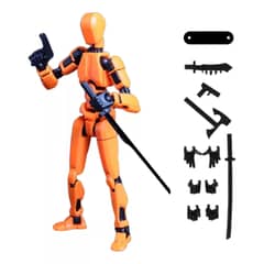 GENERICO - Figura Dummy 13 Amarillo Mision 13 Robot Multi Articulado T13