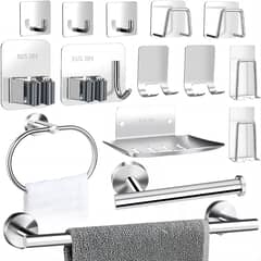 ARTDIY - Juego De Accesorios De Baño Toalleros 304 Inoxidable 15 Pzs
