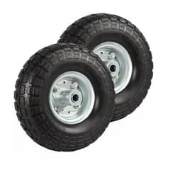 GENERICO - Rueda inflable para carro yegua 10 pulgadas color negro