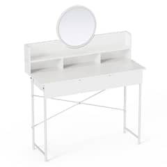 LELOX - Tocador Vanity con 3 Cajones y Luz Led,126X100X40cm