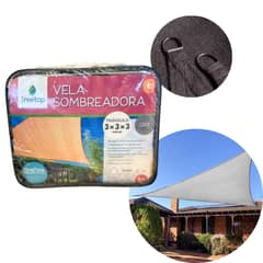 TREETOP - Vela Sombra Triangular de 3 × 3 × 3 m color Gris