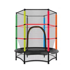 ACTUAL - Cama Elástica Trampolín Con Malla Seguridad 1.40 x 1.60 Mtrs Colores