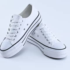 HERIEL - Zapatillas Urbanas Ecocuero Blancas