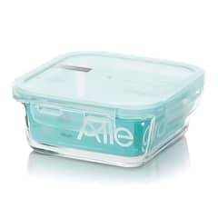 ALLEGRA - Contenedor Alimentos Hermetico Cuadrado 380ml Vidrio