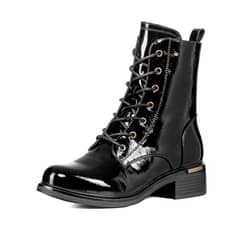 WEIDE - Botin Casual Mujer Charol Clasico Moda HX506