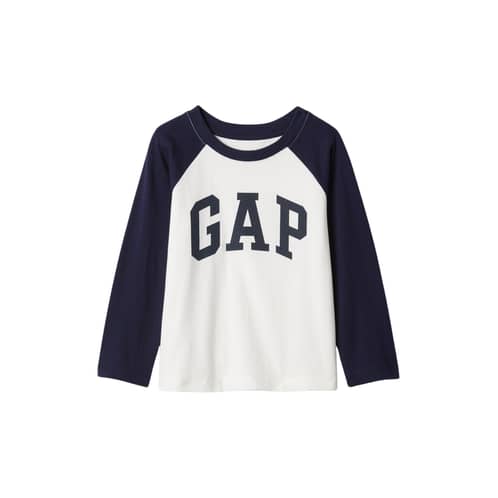 GAP - Polera Logo Manga Larga Hombre Azul