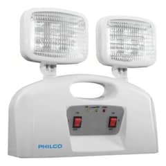 PHILCO - Lámpara de Emergencia LED 2 Focos Blanca