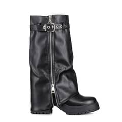 WEIDE - Botas Largas Mujer De Moda Eco Cuero Vintage CZY603