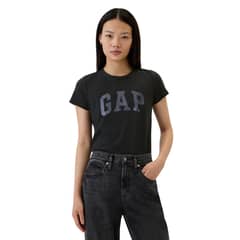 GAP - Polera Logo Manga Corta Mujer Negro